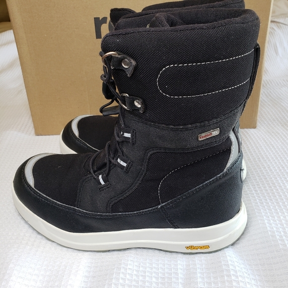 COPY - Reima Junior Girls 4 - 4.5 US/36 EU Black WARM Winter Snow Boots - Picture 4 of 9